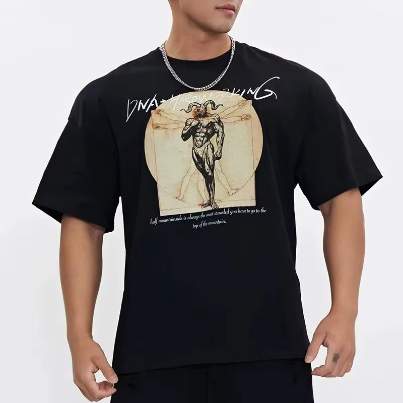 Summer Gym Cotton Men'S T-Shirt Thavage Muscular Men CBUM Gym T Shirt CBUM Fitness Joggers Pure Cotton Shirt CBUM Women Tshirt