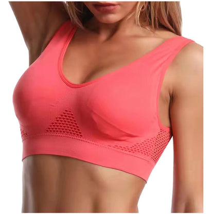 Supportive Sports Bra 3Pc Women Seamless Sports Bra Wirefree Yoga Bra with Removable Pads S-101 Multicolor XL