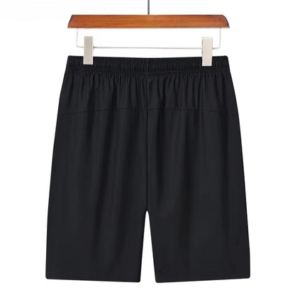 Summer Men'S Sport Shorts Cool Sportswear Running Shorts Casual Bottoms Gym Fitness Training Jogging Short Pants Men Black Gray