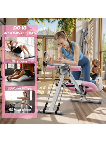 MERACH Ab Machine for Home Gym, Ab Workout Equipment, Other Waist & Abdominal Machine,Height Adjustable Ab Trainer, Foldable Fitness Equipment, Abdominal Trainers Ab Workout Machine