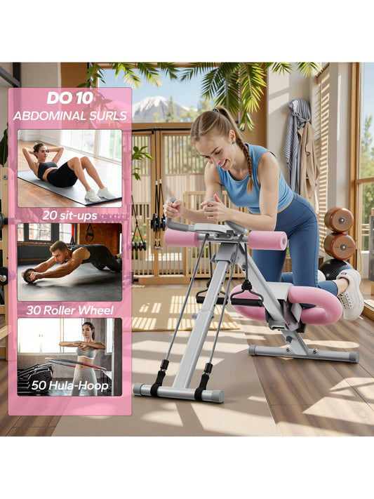 MERACH Ab Machine for Home Gym, Ab Workout Equipment, Other Waist & Abdominal Machine,Height Adjustable Ab Trainer, Foldable Fitness Equipment, Abdominal Trainers Ab Workout Machine