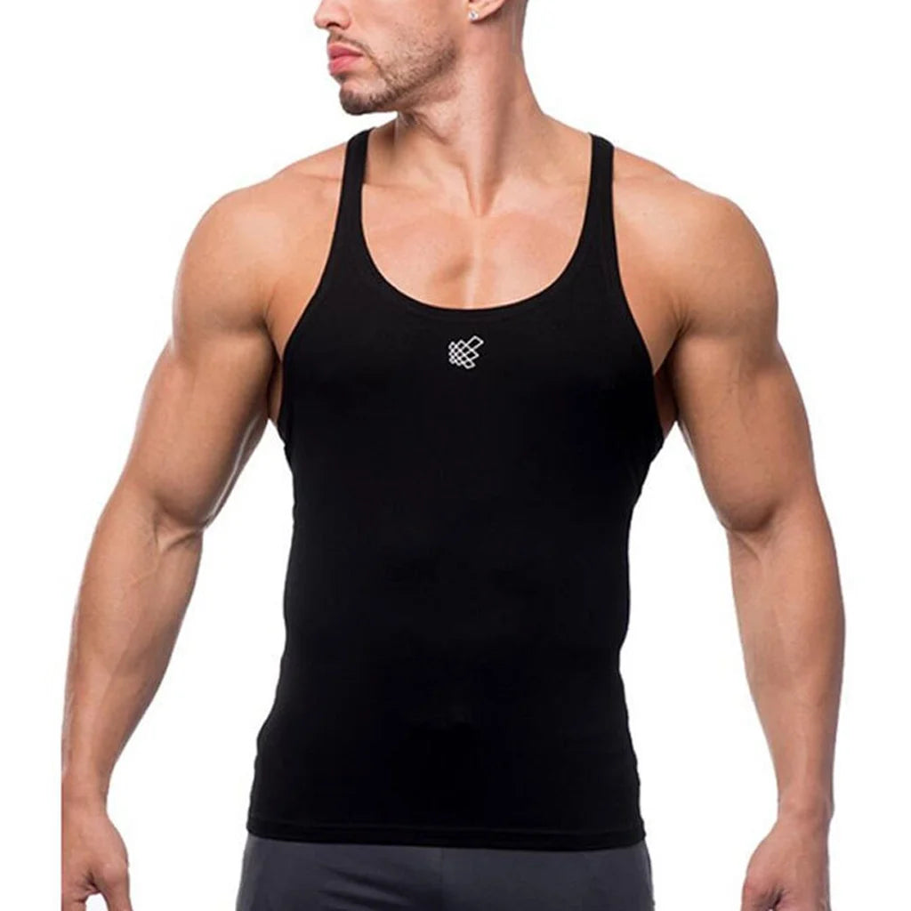 Mens Slim Fit Fitness Tank Top Casual Solid Sleeveless Shirts Athletic Muscle Tee Performance Workout Sleeveless Shirts