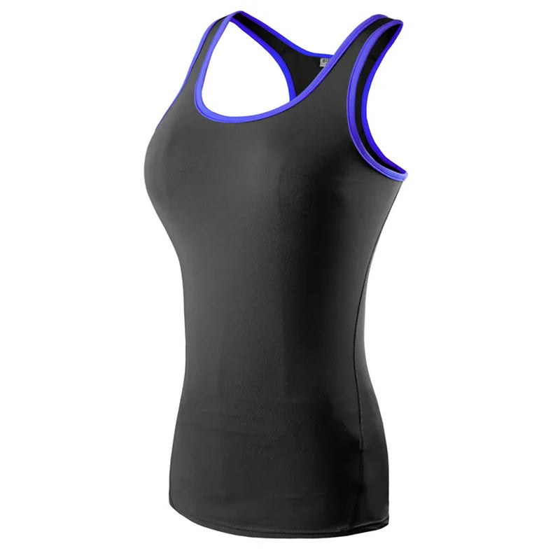 New Yoga Tops Women Sexy Gym Sportswear Vest Fitness Tight Woman Clothing Sleeveless Running Shirt Quick Dry White Yoga Tank Top