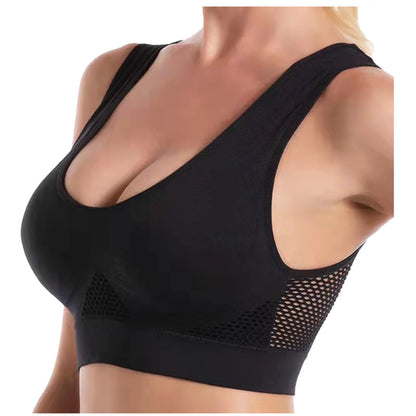 Supportive Sports Bra 3Pc Women Seamless Sports Bra Wirefree Yoga Bra with Removable Pads S-101 Multicolor XL