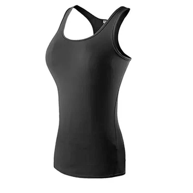 New Yoga Tops Women Sexy Gym Sportswear Vest Fitness Tight Woman Clothing Sleeveless Running Shirt Quick Dry White Yoga Tank Top
