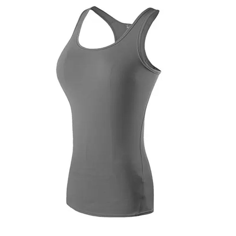 New Yoga Tops Women Sexy Gym Sportswear Vest Fitness Tight Woman Clothing Sleeveless Running Shirt Quick Dry White Yoga Tank Top