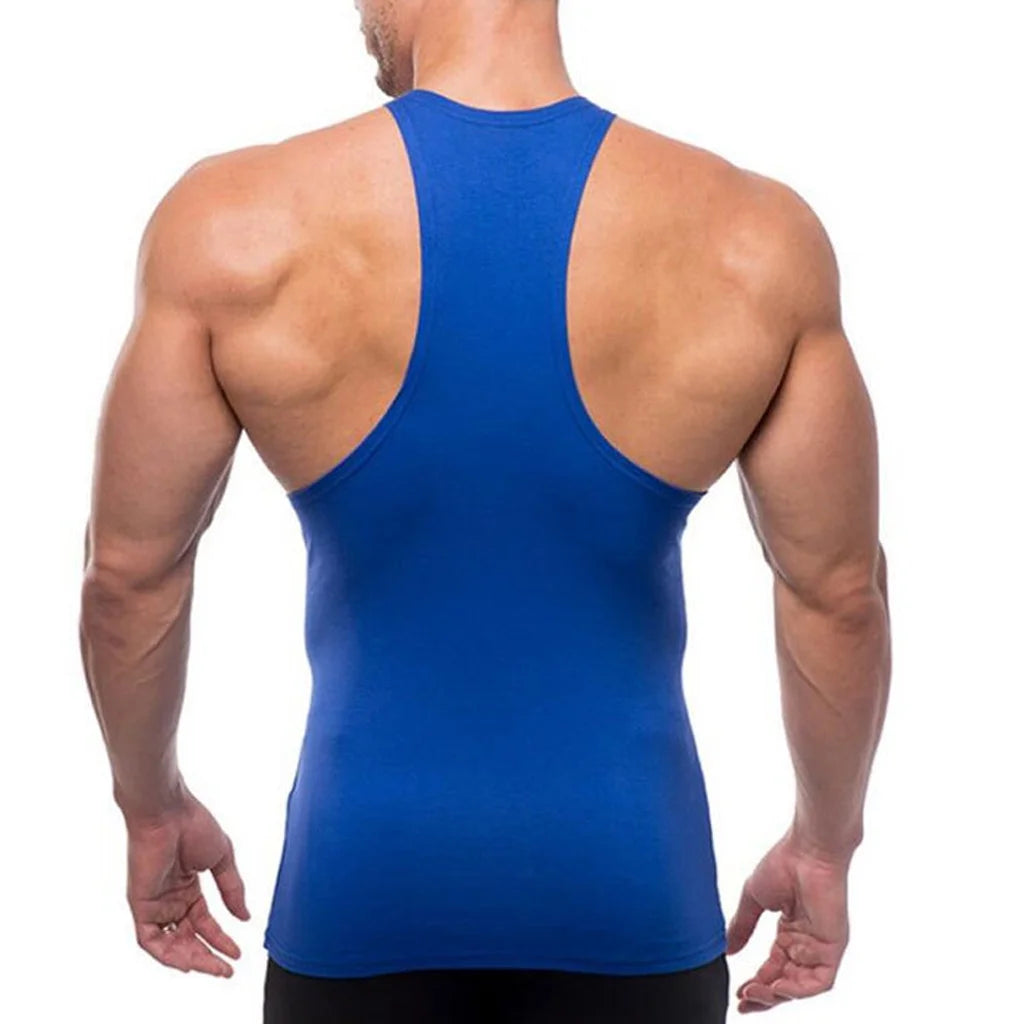 Mens Slim Fit Fitness Tank Top Casual Solid Sleeveless Shirts Athletic Muscle Tee Performance Workout Sleeveless Shirts