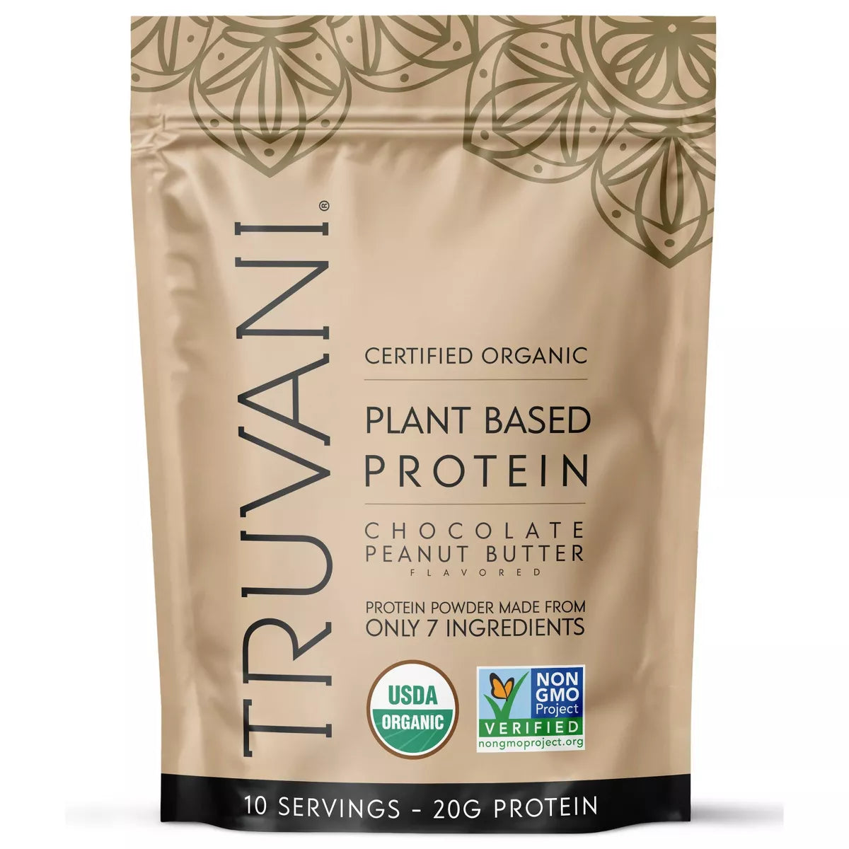 Truvani Organic Plant Based Vegan Protein Powder