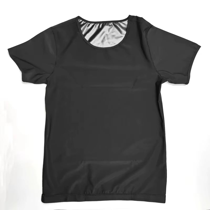 High Elasticity Men'S Sweatshirt Gym Workout Shapewear Shapewear Vest Slim Fit Sauna Compression Warm Top Fitness Sweatshirt