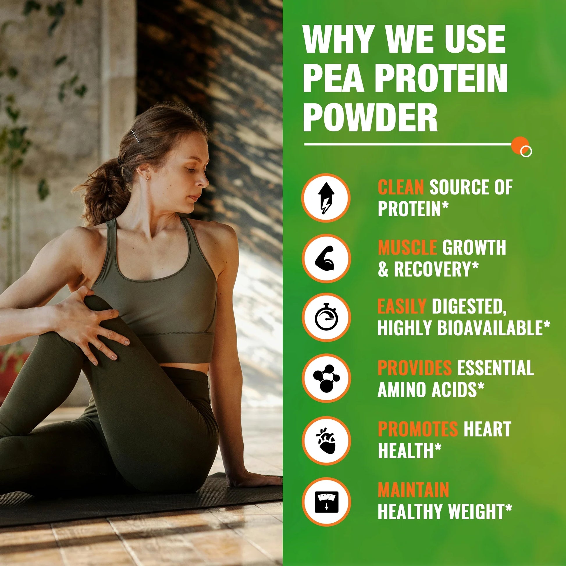 Organic Hydro Pea Protein Powder, Natural Flavor, Vegan Protein Powder, Plant Based, Certified USDA, 2.62 Lbs