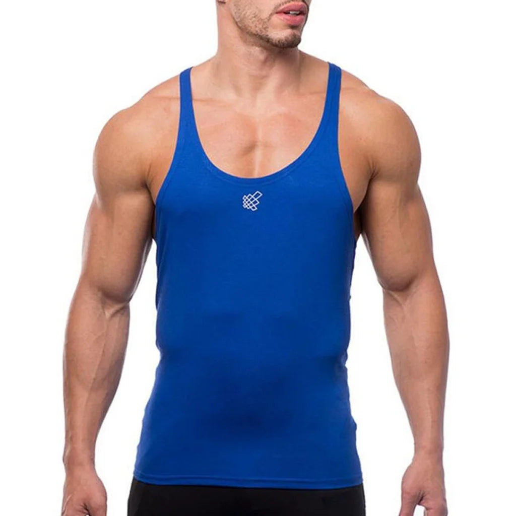 Mens Slim Fit Fitness Tank Top Casual Solid Sleeveless Shirts Athletic Muscle Tee Performance Workout Sleeveless Shirts