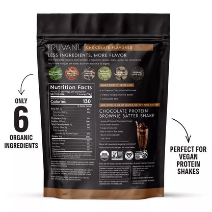 Truvani Organic Plant Based Vegan Protein Powder