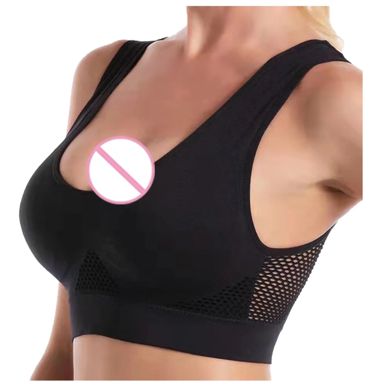 Supportive Sports Bra 3Pc Women Seamless Sports Bra Wirefree Yoga Bra with Removable Pads S-101 Multicolor XL