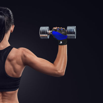 Premium Leather Weight Lifting Gloves with Wrist Support for Supreme Protection Wrist Wrap Gloves with Palm Padded and Thumb Protected Workout Gloves for Weightlifting, Pullups & Deadlift