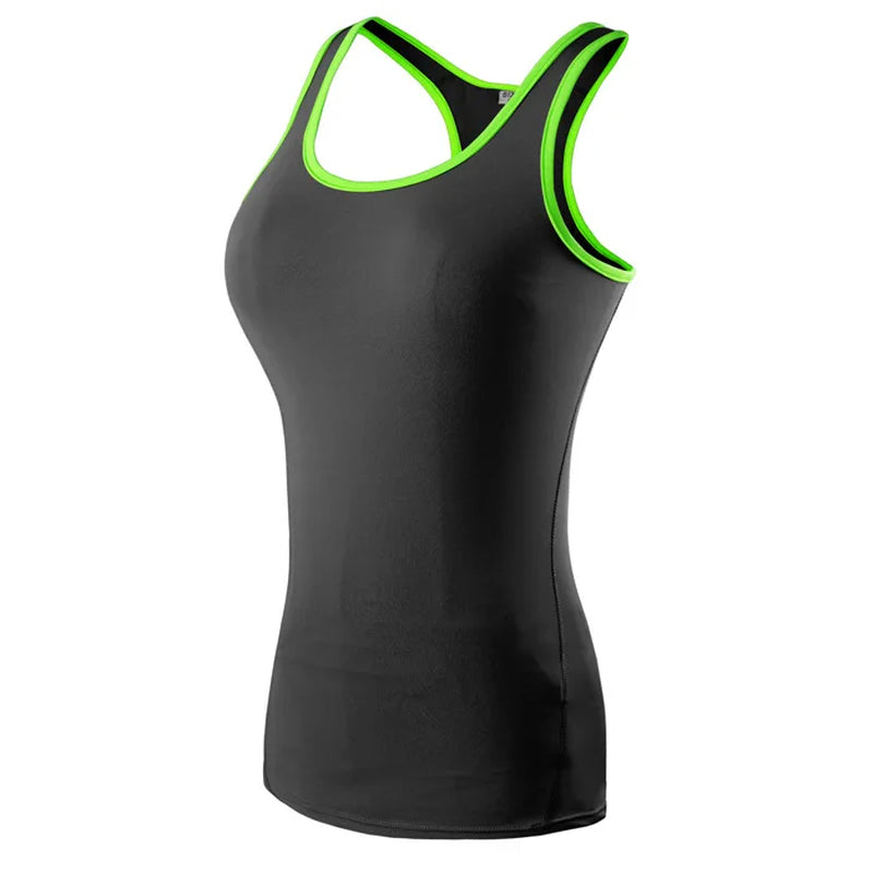 New Yoga Tops Women Sexy Gym Sportswear Vest Fitness Tight Woman Clothing Sleeveless Running Shirt Quick Dry White Yoga Tank Top